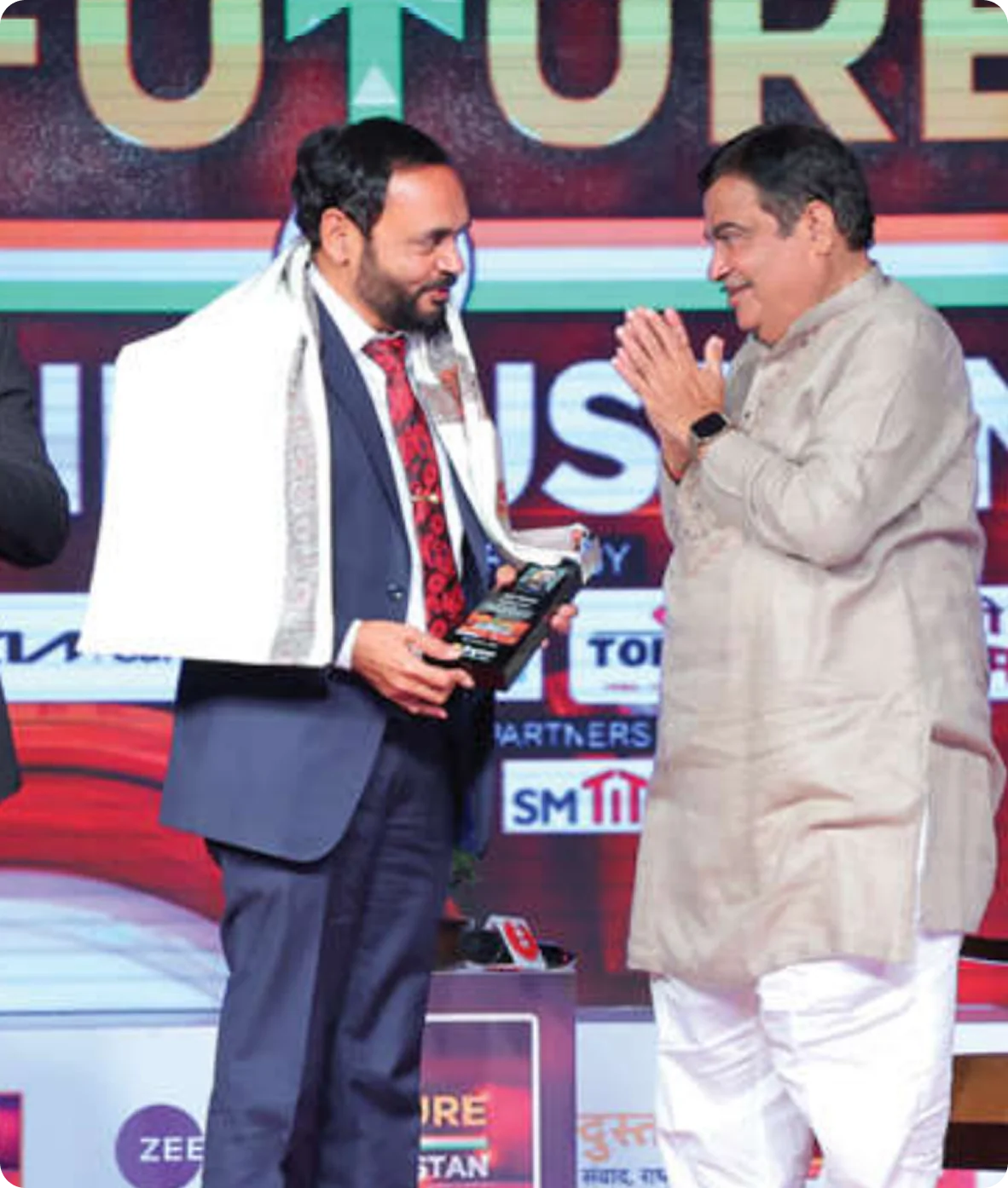 OUR TECHNICAL DIRECTOR AWARDED BY :-  “SHRI NITIN GADKARI JI“ FOR EXEMPLARY CONTRIBUTION IN THE FIELD OF INFRASTRUCTURE DEVELOPMENT AWARD TITLE: "FUTURE OF HINDUSTAN"