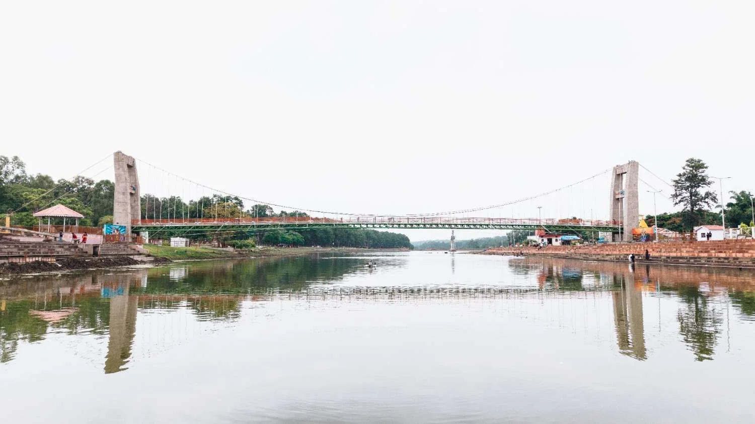 CABLE SUSPENSION BRIDGE AT RAMGHAT, AMARKANTAK (M.P.)