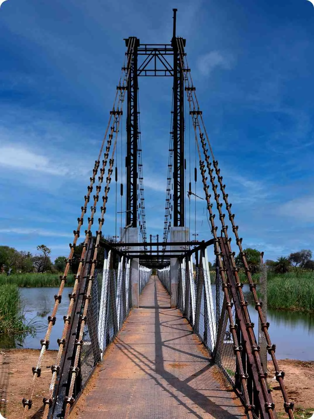 SUSPENSION BRIDGE AT DATIA (M.P.)
