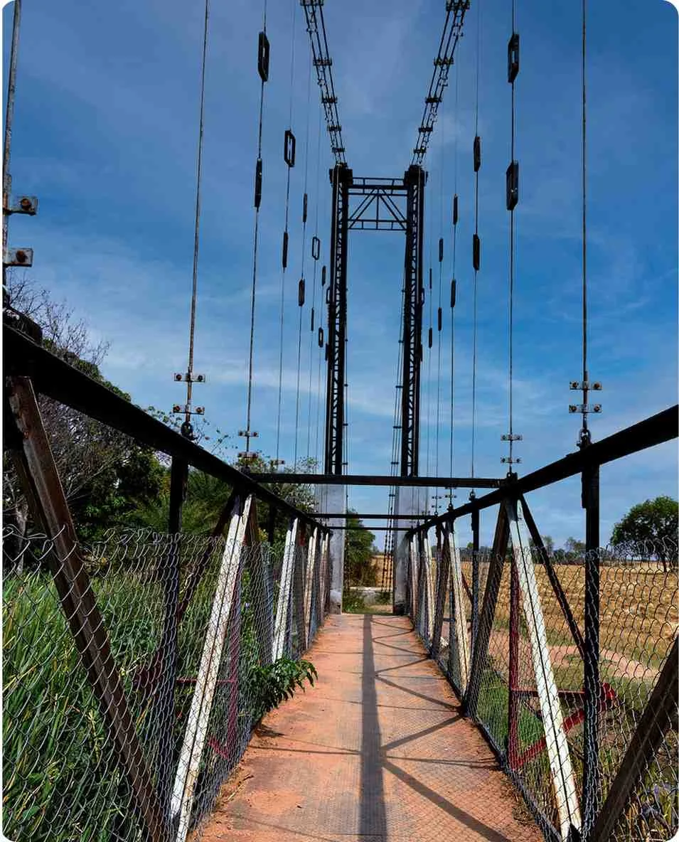 SUSPENSION BRIDGE AT DATIA (M.P.)
