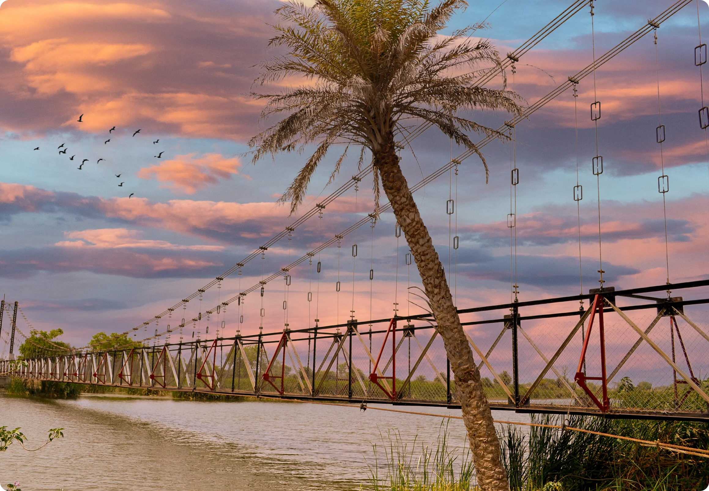 SUSPENSION BRIDGE AT DATIA (M.P.)